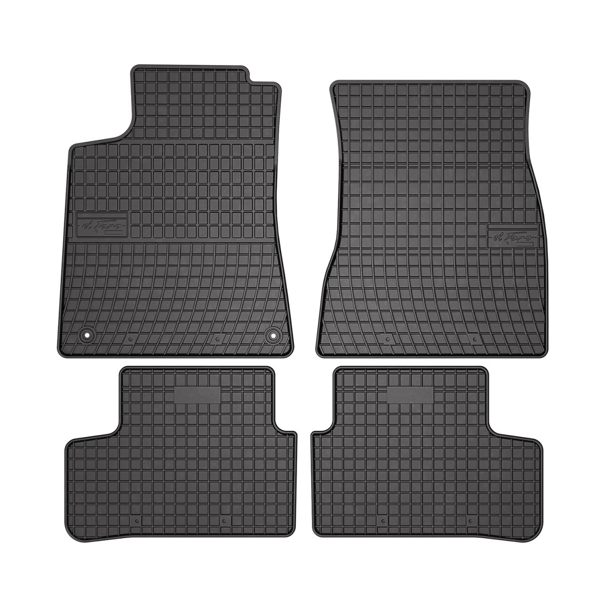 Mercedes-Benz CLA Floor Mats - Omac - El Toro Rubber 4 Pcs - Black - 2019 Mercedes-Benz CLA Floor Mats - Omac - El Toro Rubber 4 Pcs - Black - 2019